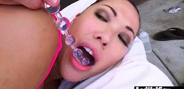  Cute Big Butt Girl (london keyes) Get Oiled And Hard Anal Nailed On Cam video-15